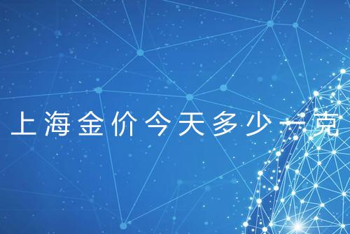 上海金价今天多少一克