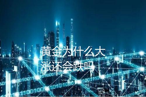 黄金为什么大涨还会跌吗