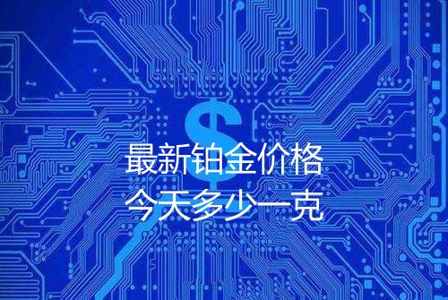 最新铂金价格今天多少一克