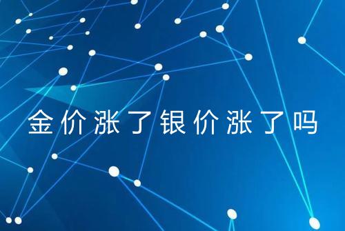 金价涨了银价涨了吗