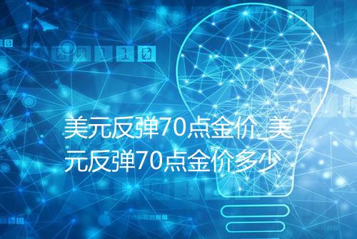 美元反弹70点金价_美元反弹70点金价多少