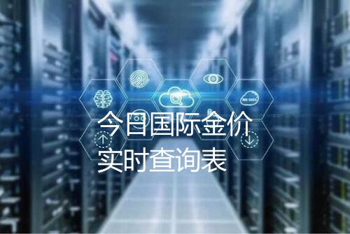 今日国际金价实时查询表