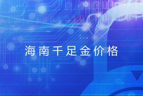 海南千足金价格