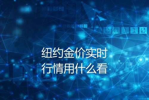 纽约金价实时行情用什么看