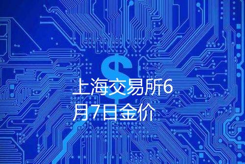 上海交易所6月7日金价