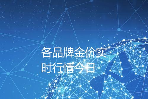 各品牌金价实时行情今日