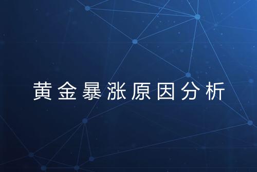 黄金暴涨原因分析