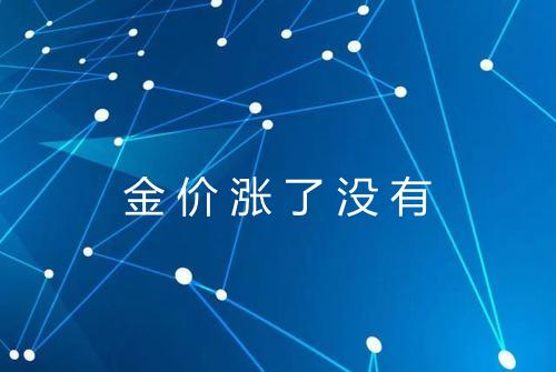 金价涨了没有