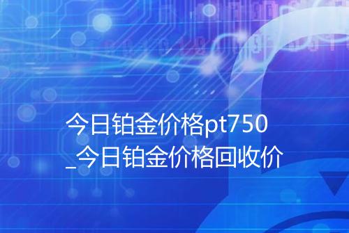 今日铂金价格pt750_今日铂金价格回收价