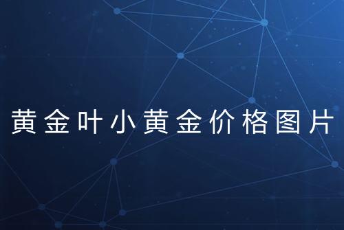 黄金叶小黄金价格图片