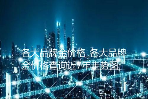 各大品牌金价格_各大品牌金价格查询近7年走势图