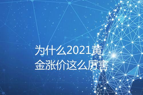 为什么2021黄金涨价这么厉害