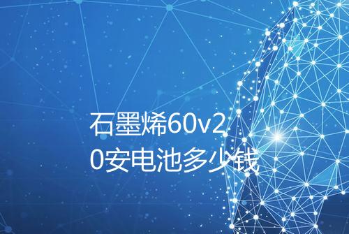 石墨烯60v20安电池多少钱