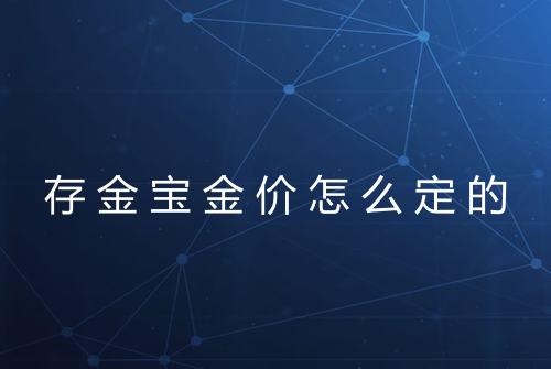 存金宝金价怎么定的