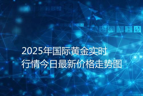 2025年国际黄金实时行情今日最新价格走势图