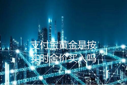 支付宝黄金是按实时金价买入吗