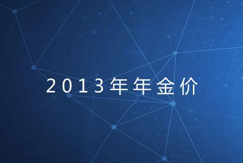 2013年年金价