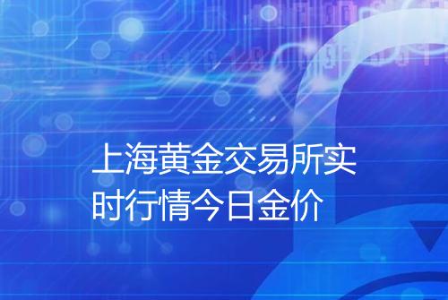 上海黄金交易所实时行情今日金价