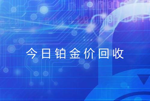 今日铂金价回收