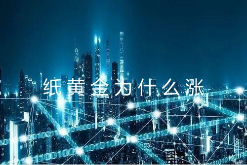 纸黄金为什么涨