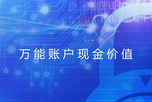 万能账户现金价值