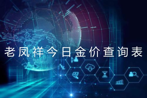 老凤祥今日金价查询表