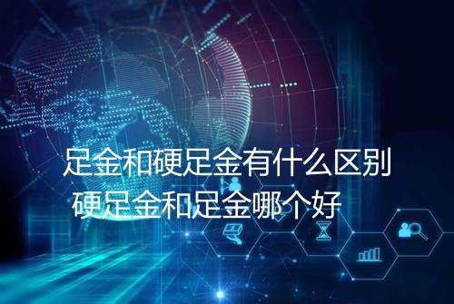 足金和硬足金有什么区别 硬足金和足金哪个好