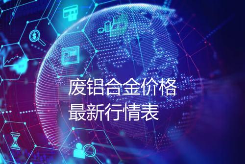 废铝合金价格最新行情表
