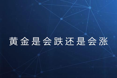 黄金是会跌还是会涨