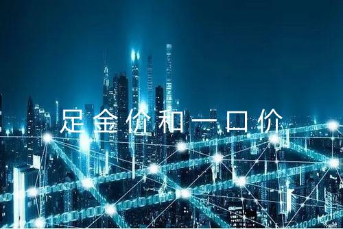 足金价和一口价