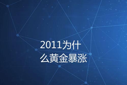 2011为什么黄金暴涨