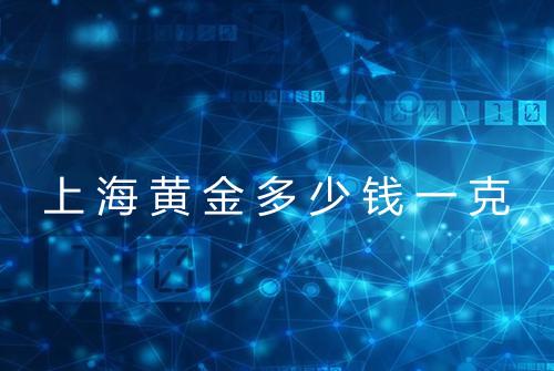 上海黄金多少钱一克