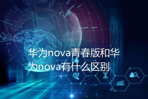 华为nova青春版和华为nova有什么区别