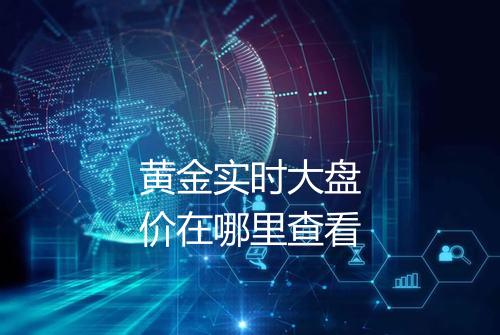 黄金实时大盘价在哪里查看