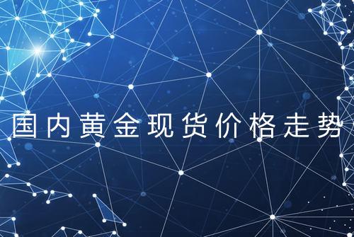 国内黄金现货价格走势