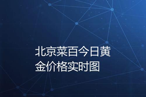 北京菜百今日黄金价格实时图