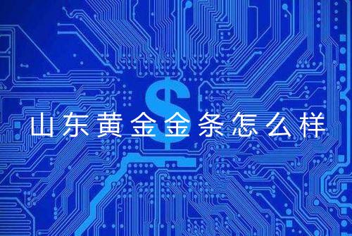 山东黄金金条怎么样