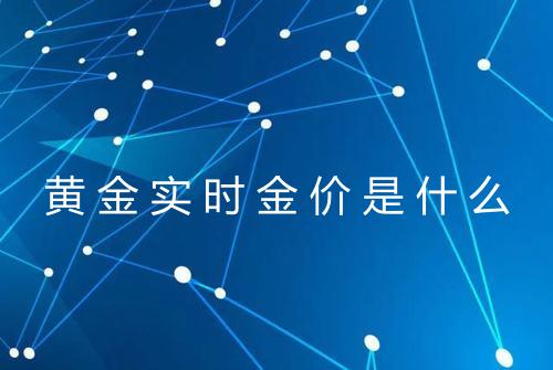 黄金实时金价是什么