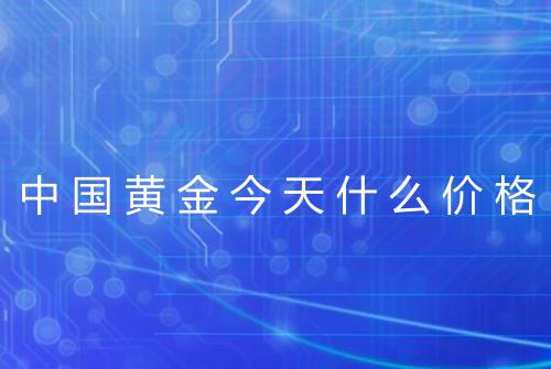 中国黄金今天什么价格
