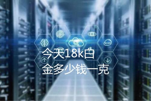 今天18k白金多少钱一克