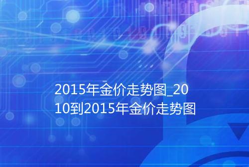 2015年金价走势图_2010到2015年金价走势图