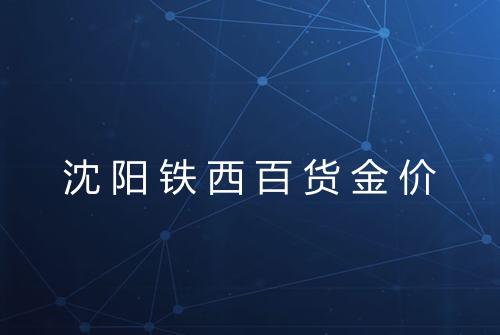 沈阳铁西百货金价